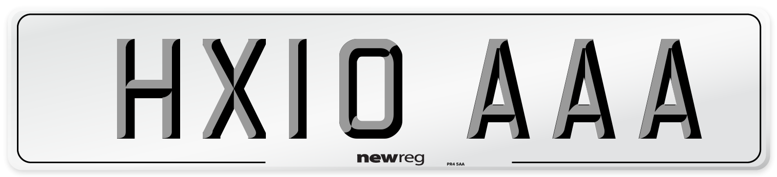 HX10 AAA Number Plate from New Reg
